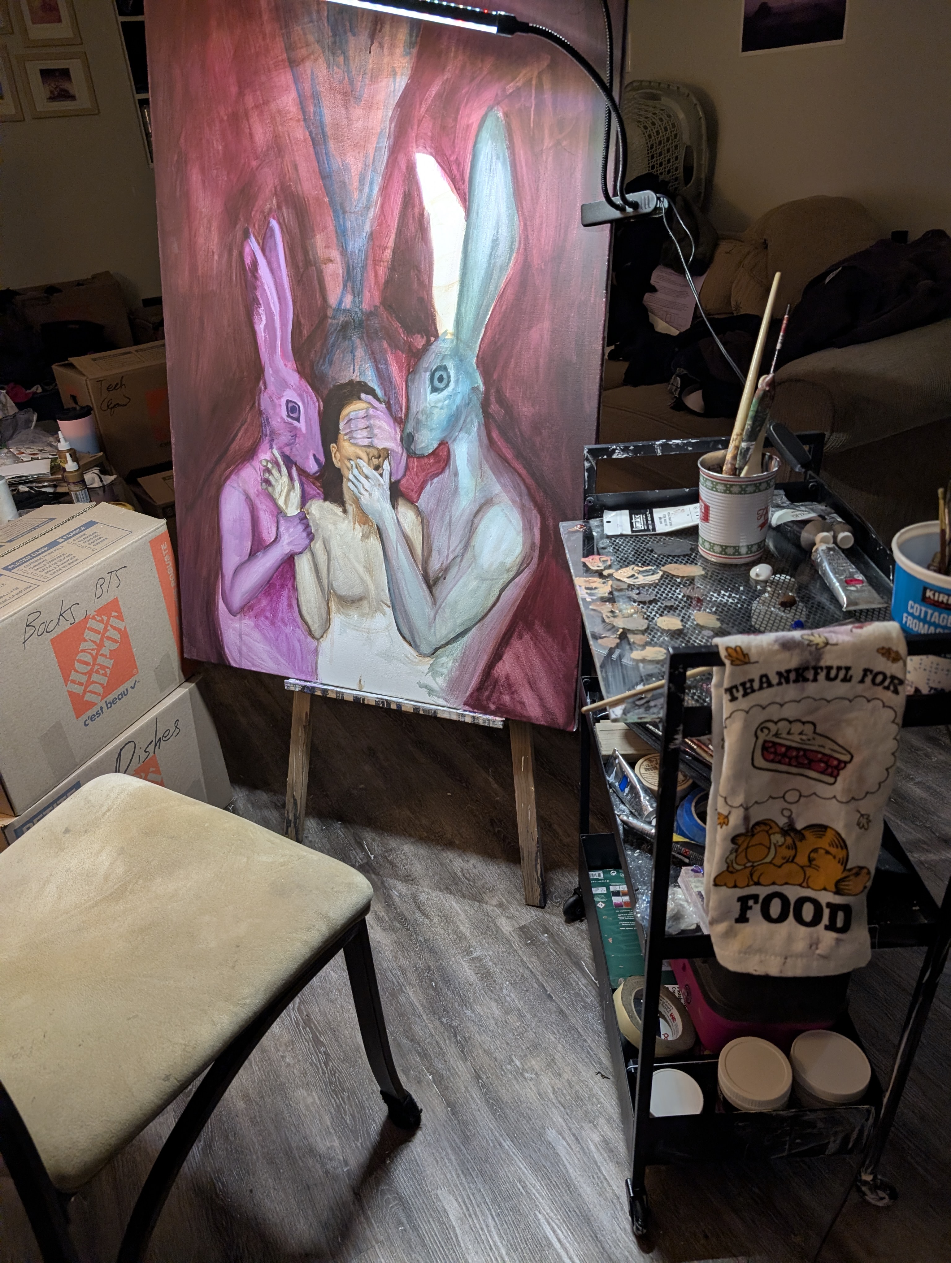 Studio or work-in-progress image by Autumn McLeod-Whitstone